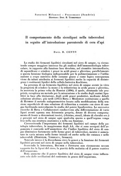 Rivista di patologia e clinica della tubercolosi organo ufficiale della Società italiana fascista di studi scientifici sulla tubercolosi