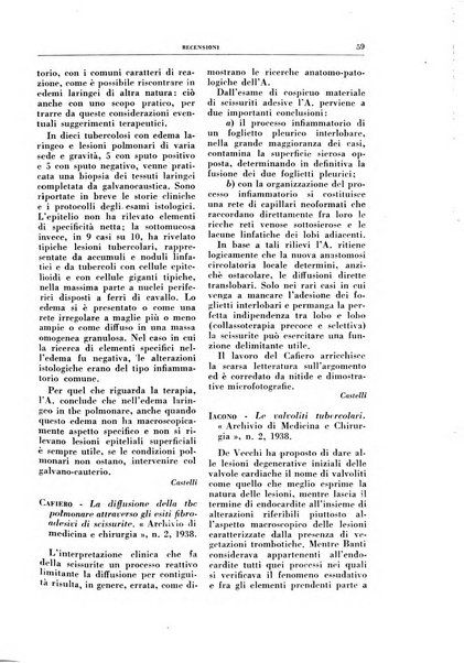 Rivista di patologia e clinica della tubercolosi organo ufficiale della Società italiana fascista di studi scientifici sulla tubercolosi