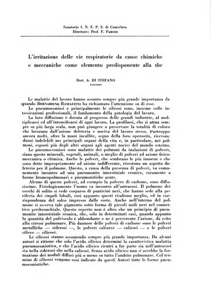 Rivista di patologia e clinica della tubercolosi organo ufficiale della Società italiana fascista di studi scientifici sulla tubercolosi