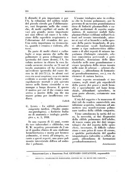 Rivista di patologia e clinica della tubercolosi organo ufficiale della Società italiana fascista di studi scientifici sulla tubercolosi