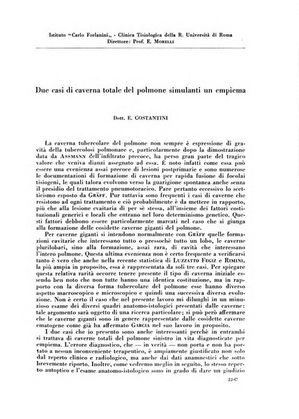 Rivista di patologia e clinica della tubercolosi organo ufficiale della Società italiana fascista di studi scientifici sulla tubercolosi