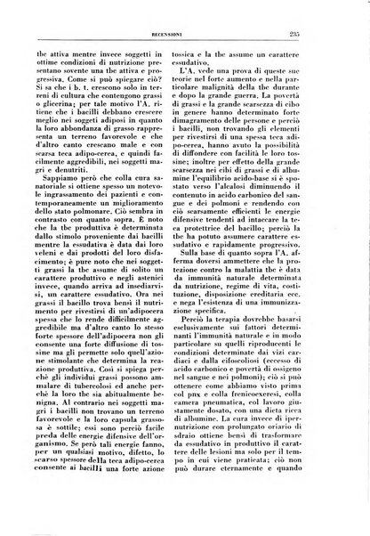 Rivista di patologia e clinica della tubercolosi organo ufficiale della Società italiana fascista di studi scientifici sulla tubercolosi