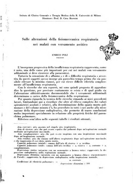 Rivista di patologia e clinica della tubercolosi organo ufficiale della Società italiana fascista di studi scientifici sulla tubercolosi