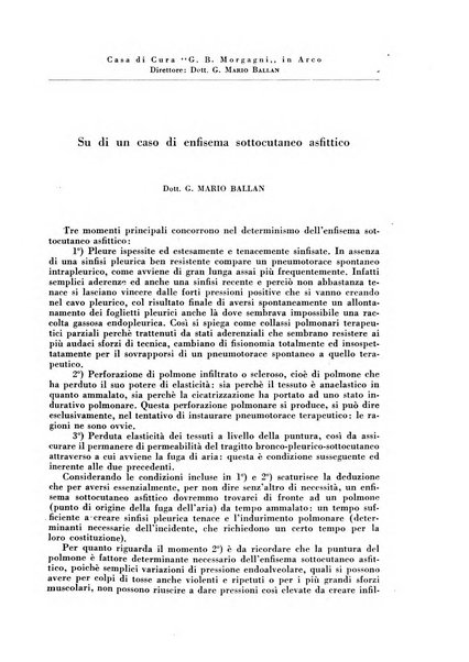 Rivista di patologia e clinica della tubercolosi organo ufficiale della Società italiana fascista di studi scientifici sulla tubercolosi