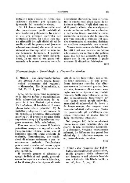 Rivista di patologia e clinica della tubercolosi organo ufficiale della Società italiana fascista di studi scientifici sulla tubercolosi