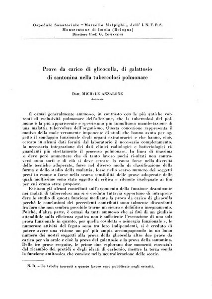 Rivista di patologia e clinica della tubercolosi organo ufficiale della Società italiana fascista di studi scientifici sulla tubercolosi