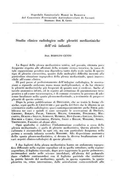 Rivista di patologia e clinica della tubercolosi organo ufficiale della Società italiana fascista di studi scientifici sulla tubercolosi