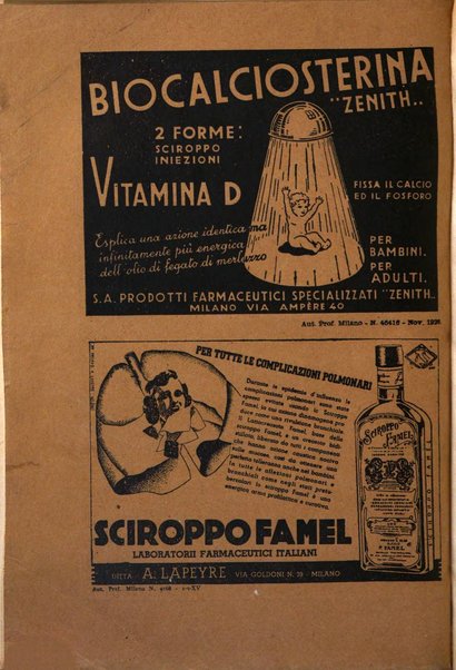 Rivista di patologia e clinica della tubercolosi organo ufficiale della Società italiana fascista di studi scientifici sulla tubercolosi