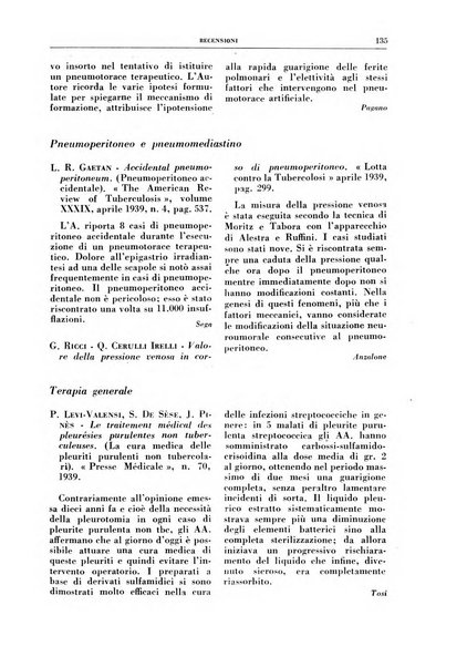 Rivista di patologia e clinica della tubercolosi organo ufficiale della Società italiana fascista di studi scientifici sulla tubercolosi