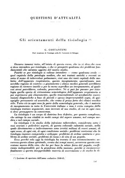 Rivista di patologia e clinica della tubercolosi organo ufficiale della Società italiana fascista di studi scientifici sulla tubercolosi