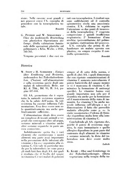 Rivista di patologia e clinica della tubercolosi organo ufficiale della Società italiana fascista di studi scientifici sulla tubercolosi