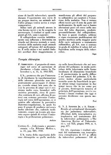 Rivista di patologia e clinica della tubercolosi organo ufficiale della Società italiana fascista di studi scientifici sulla tubercolosi