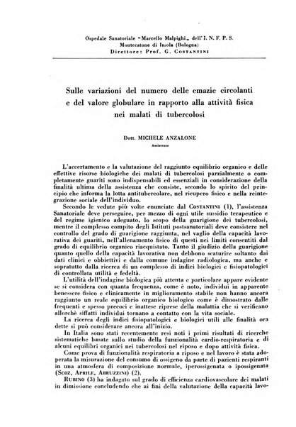 Rivista di patologia e clinica della tubercolosi organo ufficiale della Società italiana fascista di studi scientifici sulla tubercolosi