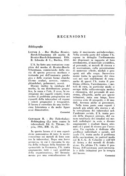 Rivista di patologia e clinica della tubercolosi organo ufficiale della Società italiana fascista di studi scientifici sulla tubercolosi