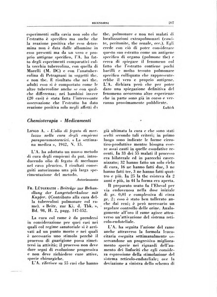 Rivista di patologia e clinica della tubercolosi organo ufficiale della Società italiana fascista di studi scientifici sulla tubercolosi