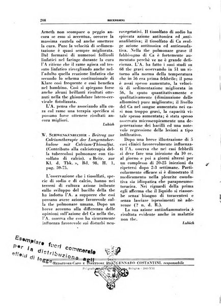 Rivista di patologia e clinica della tubercolosi organo ufficiale della Società italiana fascista di studi scientifici sulla tubercolosi