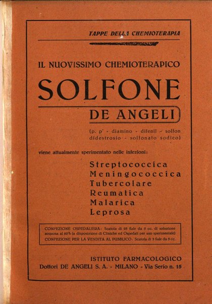 Rivista di patologia e clinica della tubercolosi organo ufficiale della Società italiana fascista di studi scientifici sulla tubercolosi