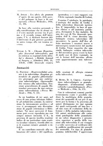 Rivista di patologia e clinica della tubercolosi organo ufficiale della Società italiana fascista di studi scientifici sulla tubercolosi