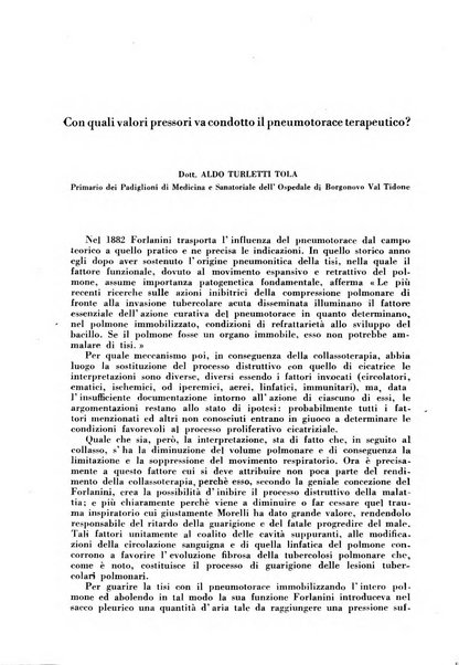 Rivista di patologia e clinica della tubercolosi organo ufficiale della Società italiana fascista di studi scientifici sulla tubercolosi