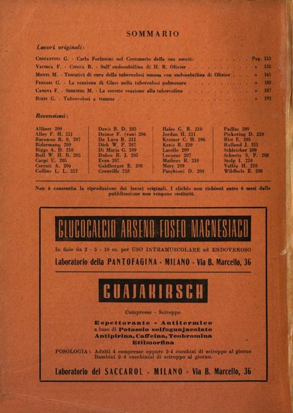 Rivista di patologia e clinica della tubercolosi organo ufficiale della Società italiana fascista di studi scientifici sulla tubercolosi