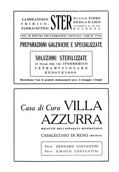 Rivista di patologia e clinica della tubercolosi organo ufficiale della Società italiana fascista di studi scientifici sulla tubercolosi