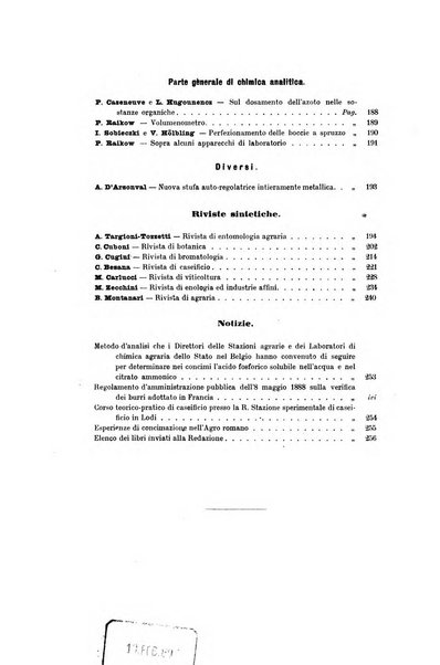 Le stazioni sperimentali agrarie italiane organo delle stazioni agrarie e dei laboratori di chimica agraria del Regno