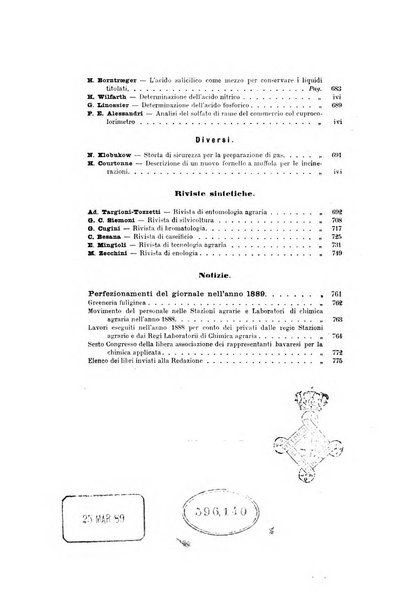 Le stazioni sperimentali agrarie italiane organo delle stazioni agrarie e dei laboratori di chimica agraria del Regno