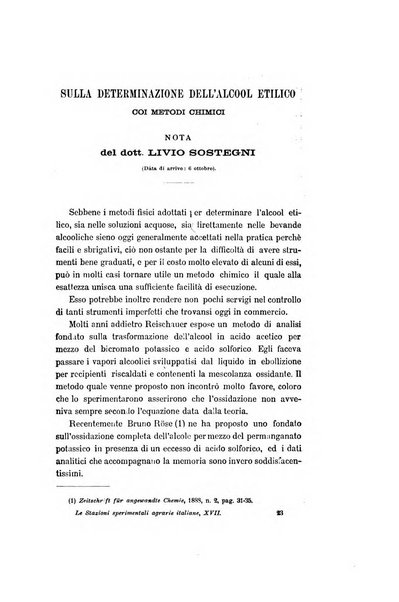 Le stazioni sperimentali agrarie italiane organo delle stazioni agrarie e dei laboratori di chimica agraria del Regno