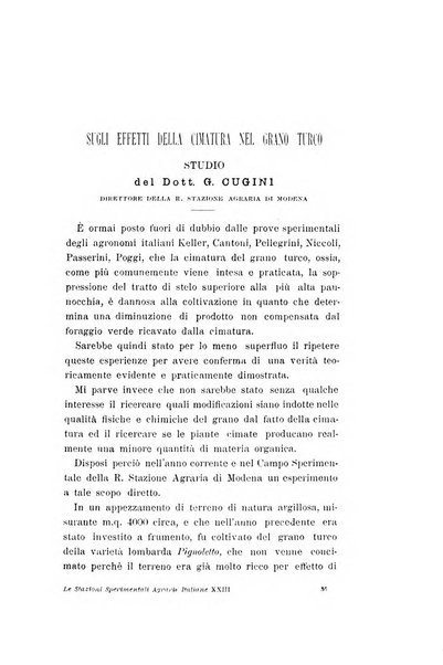 Le stazioni sperimentali agrarie italiane organo delle stazioni agrarie e dei laboratori di chimica agraria del Regno