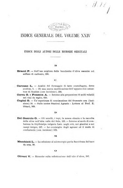 Le stazioni sperimentali agrarie italiane organo delle stazioni agrarie e dei laboratori di chimica agraria del Regno