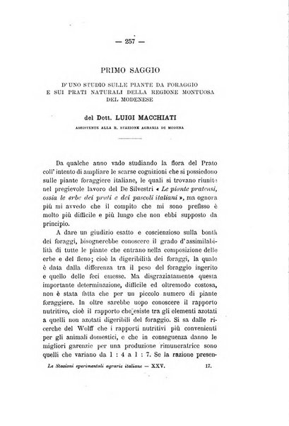 Le stazioni sperimentali agrarie italiane organo delle stazioni agrarie e dei laboratori di chimica agraria del Regno