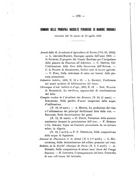 Le stazioni sperimentali agrarie italiane organo delle stazioni agrarie e dei laboratori di chimica agraria del Regno