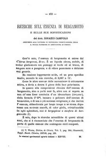 Le stazioni sperimentali agrarie italiane organo delle stazioni agrarie e dei laboratori di chimica agraria del Regno