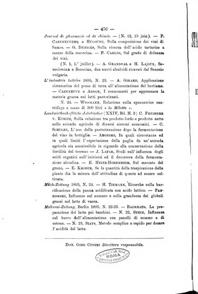 Le stazioni sperimentali agrarie italiane organo delle stazioni agrarie e dei laboratori di chimica agraria del Regno