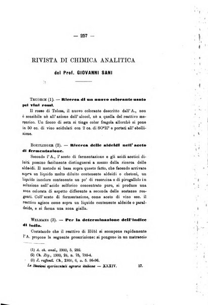 Le stazioni sperimentali agrarie italiane organo delle stazioni agrarie e dei laboratori di chimica agraria del Regno