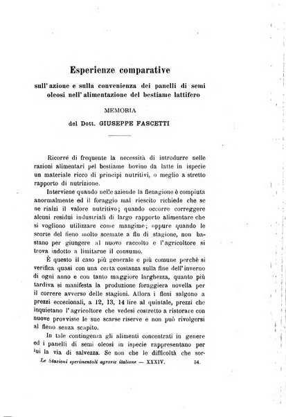 Le stazioni sperimentali agrarie italiane organo delle stazioni agrarie e dei laboratori di chimica agraria del Regno