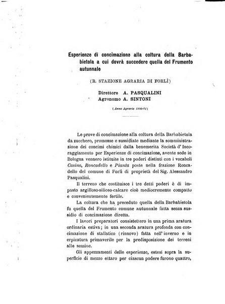 Le stazioni sperimentali agrarie italiane organo delle stazioni agrarie e dei laboratori di chimica agraria del Regno