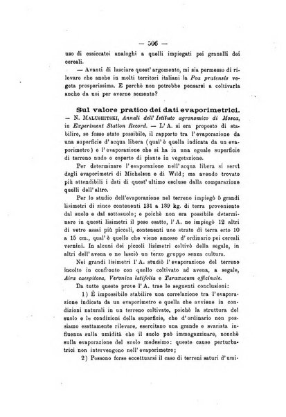 Le stazioni sperimentali agrarie italiane organo delle stazioni agrarie e dei laboratori di chimica agraria del Regno