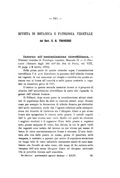 Le stazioni sperimentali agrarie italiane organo delle stazioni agrarie e dei laboratori di chimica agraria del Regno