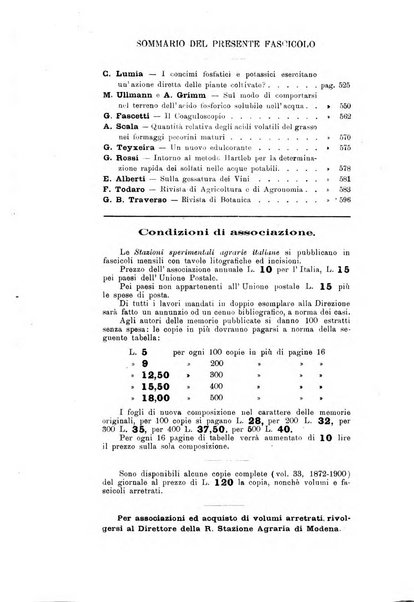 Le stazioni sperimentali agrarie italiane organo delle stazioni agrarie e dei laboratori di chimica agraria del Regno