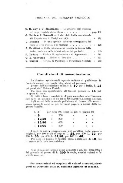 Le stazioni sperimentali agrarie italiane organo delle stazioni agrarie e dei laboratori di chimica agraria del Regno