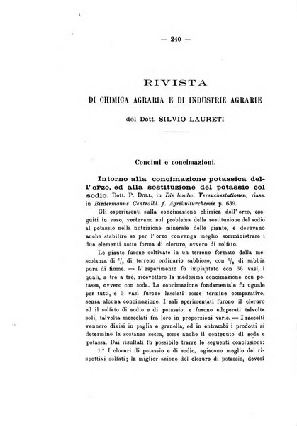 Le stazioni sperimentali agrarie italiane organo delle stazioni agrarie e dei laboratori di chimica agraria del Regno