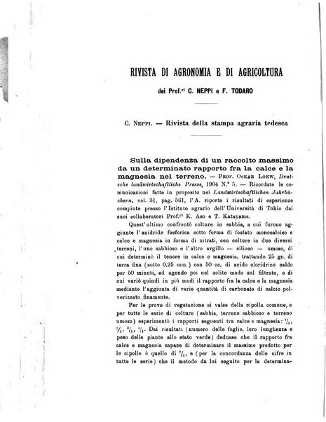 Le stazioni sperimentali agrarie italiane organo delle stazioni agrarie e dei laboratori di chimica agraria del Regno