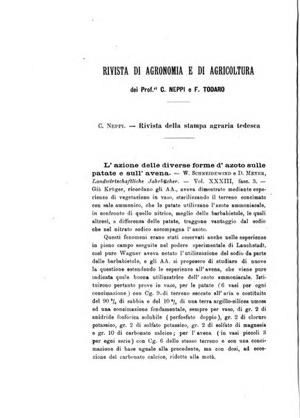 Le stazioni sperimentali agrarie italiane organo delle stazioni agrarie e dei laboratori di chimica agraria del Regno