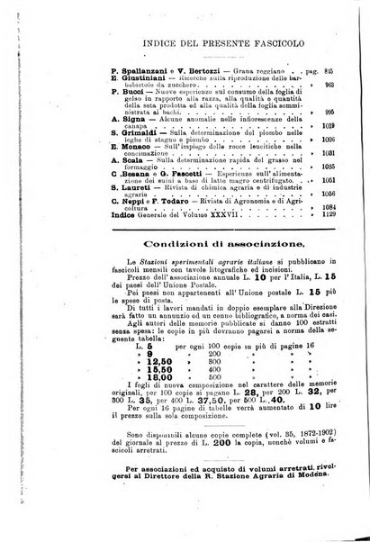 Le stazioni sperimentali agrarie italiane organo delle stazioni agrarie e dei laboratori di chimica agraria del Regno