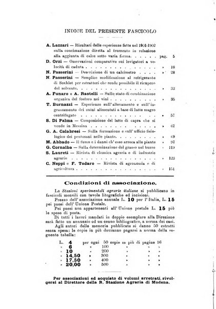 Le stazioni sperimentali agrarie italiane organo delle stazioni agrarie e dei laboratori di chimica agraria del Regno