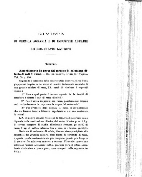 Le stazioni sperimentali agrarie italiane organo delle stazioni agrarie e dei laboratori di chimica agraria del Regno