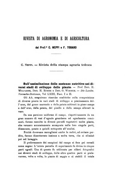 Le stazioni sperimentali agrarie italiane organo delle stazioni agrarie e dei laboratori di chimica agraria del Regno