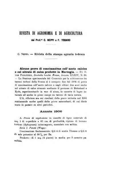 Le stazioni sperimentali agrarie italiane organo delle stazioni agrarie e dei laboratori di chimica agraria del Regno