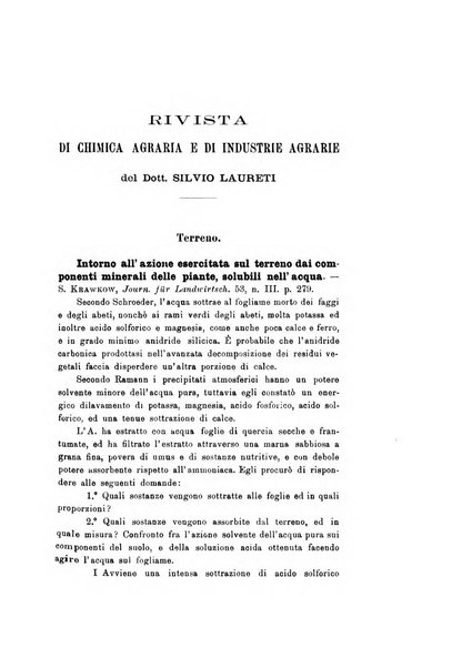 Le stazioni sperimentali agrarie italiane organo delle stazioni agrarie e dei laboratori di chimica agraria del Regno